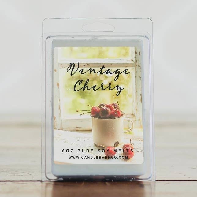 VINTAGE CHERRY | 6oz Large Melt | 100% Pure Soy for wholesale by Timber Oak Candles