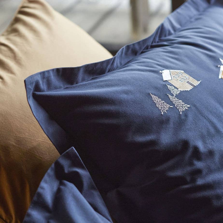 Sylvie Thiriez - Vendita all'ingrosso Copripiumini - Copripiumino blu Au coeur de la vallée3