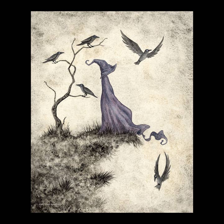 8x10 PRINT - CAW! for wholesale by Amy Brown Art