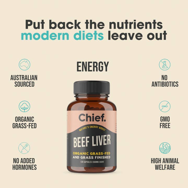 Chief Nutrition - Wholesale Oral supplement/vitamin - Organic Beef Offal Multivitamin (120 Capsules)