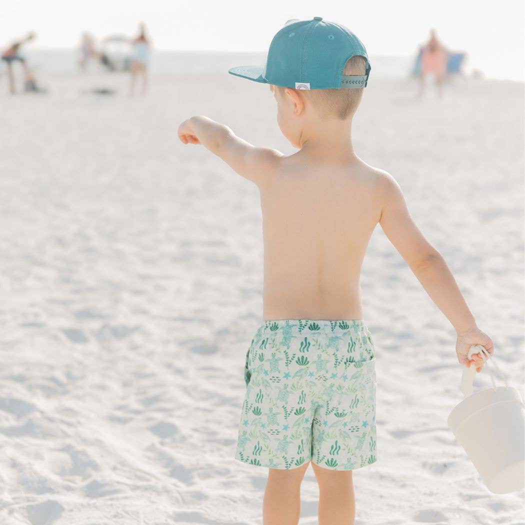 Bleu/Multi Casquette Snapback Save the Sea Turtles Conservation pour enfants et bébés en vente sur Faire2
