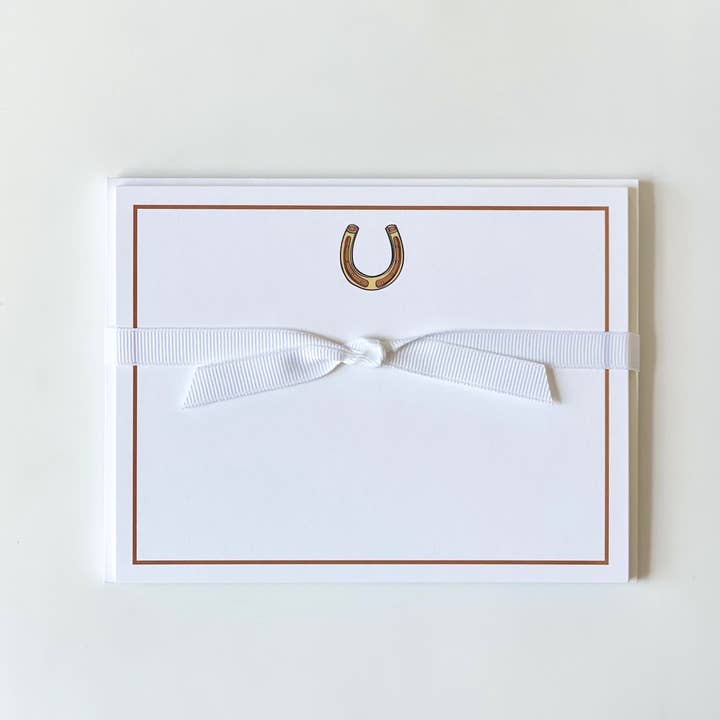 Georgetown Paperie - Wholesale Stationery/Notecard Set - Horseshoe - Flat Note Cards