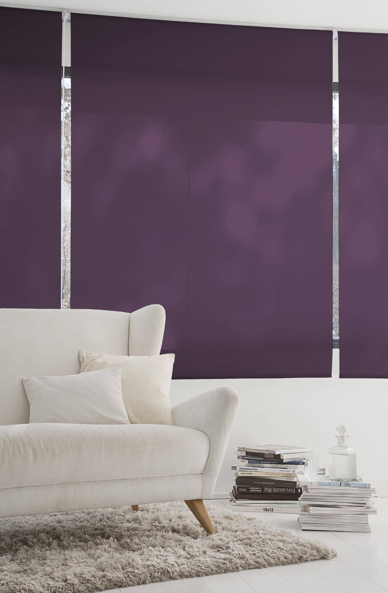Violet Aral Smooth Translucent Roller Blind for wholesale on Faire