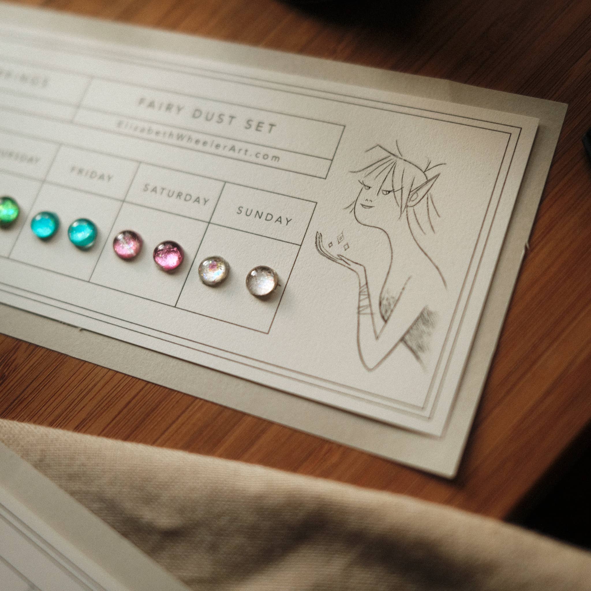 Made by Wheeler – wholesale Jewellery set – Fairy Dust  Stick-On Earring Set2