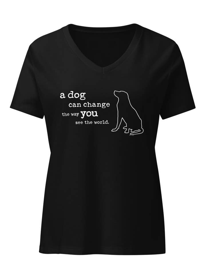 T-shirt: A Dog Can Change the Way You See the World for wholesale by Dog is Good