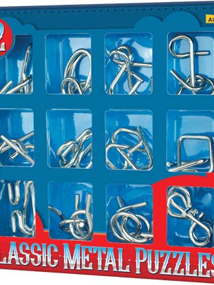 12 Classic Metal Puzzles for wholesale by Cheatwell Games