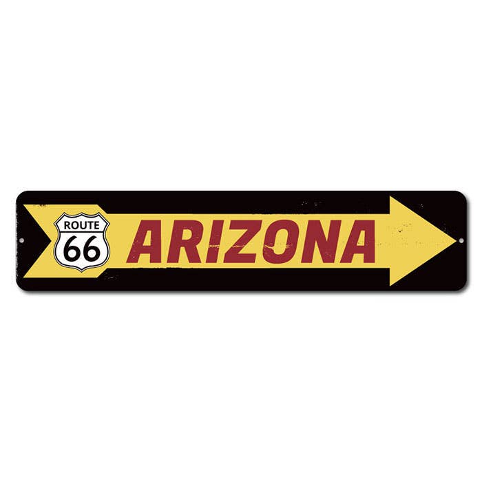 Pijlbord Route 66 voor wholesale door Lizton Sign Shop, Inc