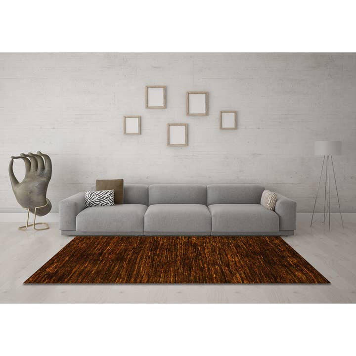 Maschinenwaschbare abstrakte gelbe moderne Teppiche für den Großhandel von Ahgly