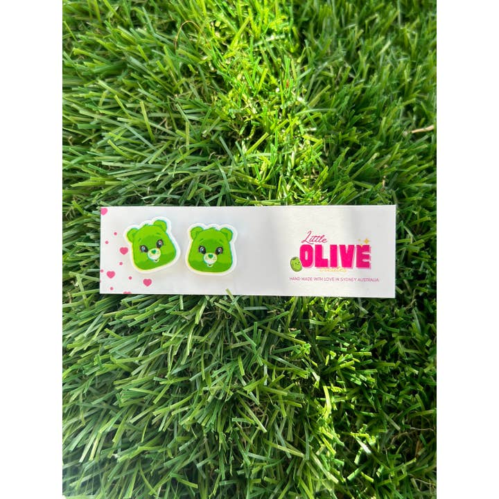 Little Olive Creates - Wholesale Stud/post earrings - Whimsical Care Bear Stud Earrings Selection6