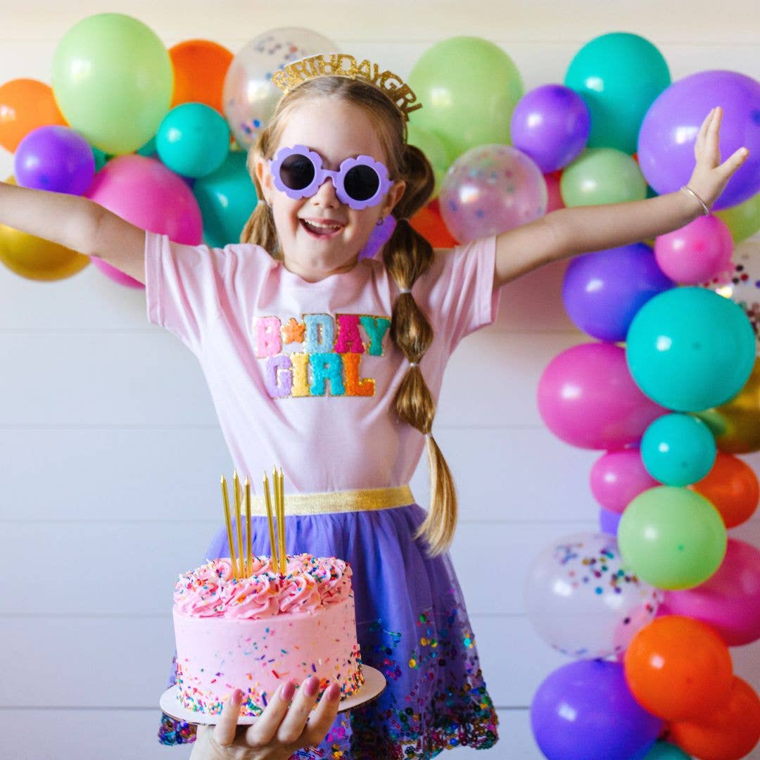 Sweet Wink - Wholesale T-Shirt - Kids - Birthday Girl Patch Short Sleeve T-Shirt - Ballet - Kids4