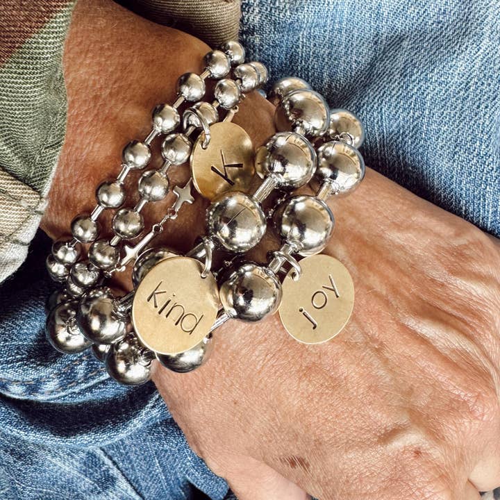 Sosobella Designs - Wholesale Charm/Dangle Bracelet - Hand Stamped kind Brass Tag Bracelet4