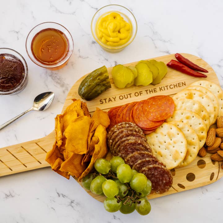 Fox Run Brands - Wholesale Cutting Board - Fox Run Pickleball Paddle Charcuterie Boards, Set of 2,14.5"