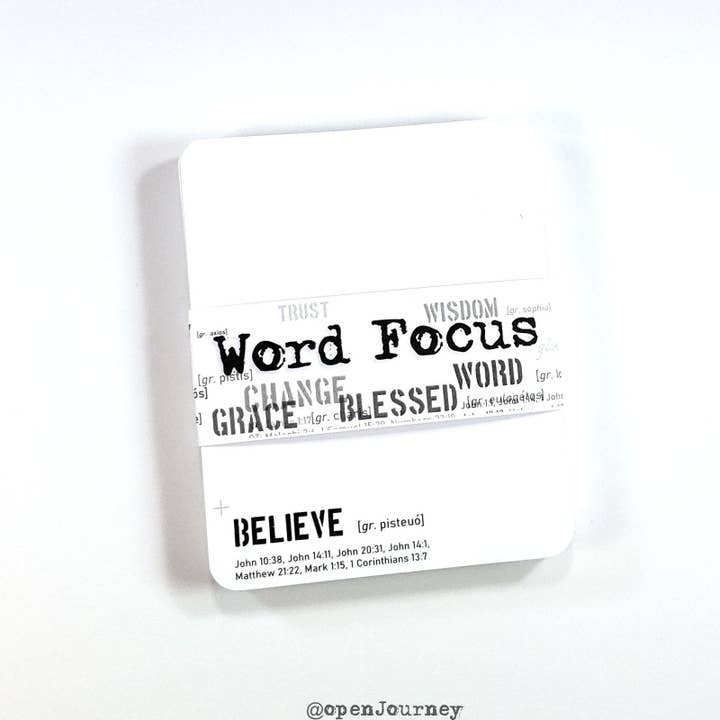 Open Journey - Wholesale Journal/Diary - Word Focus 40 LARGE journaling card set2