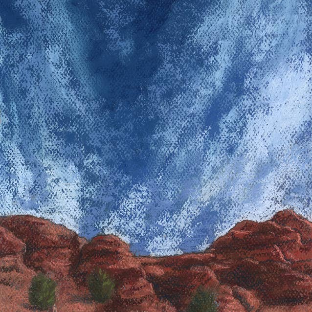 Canyonlands Desert Rocks and Sky Art Print for wholesale by Duck Girl Art