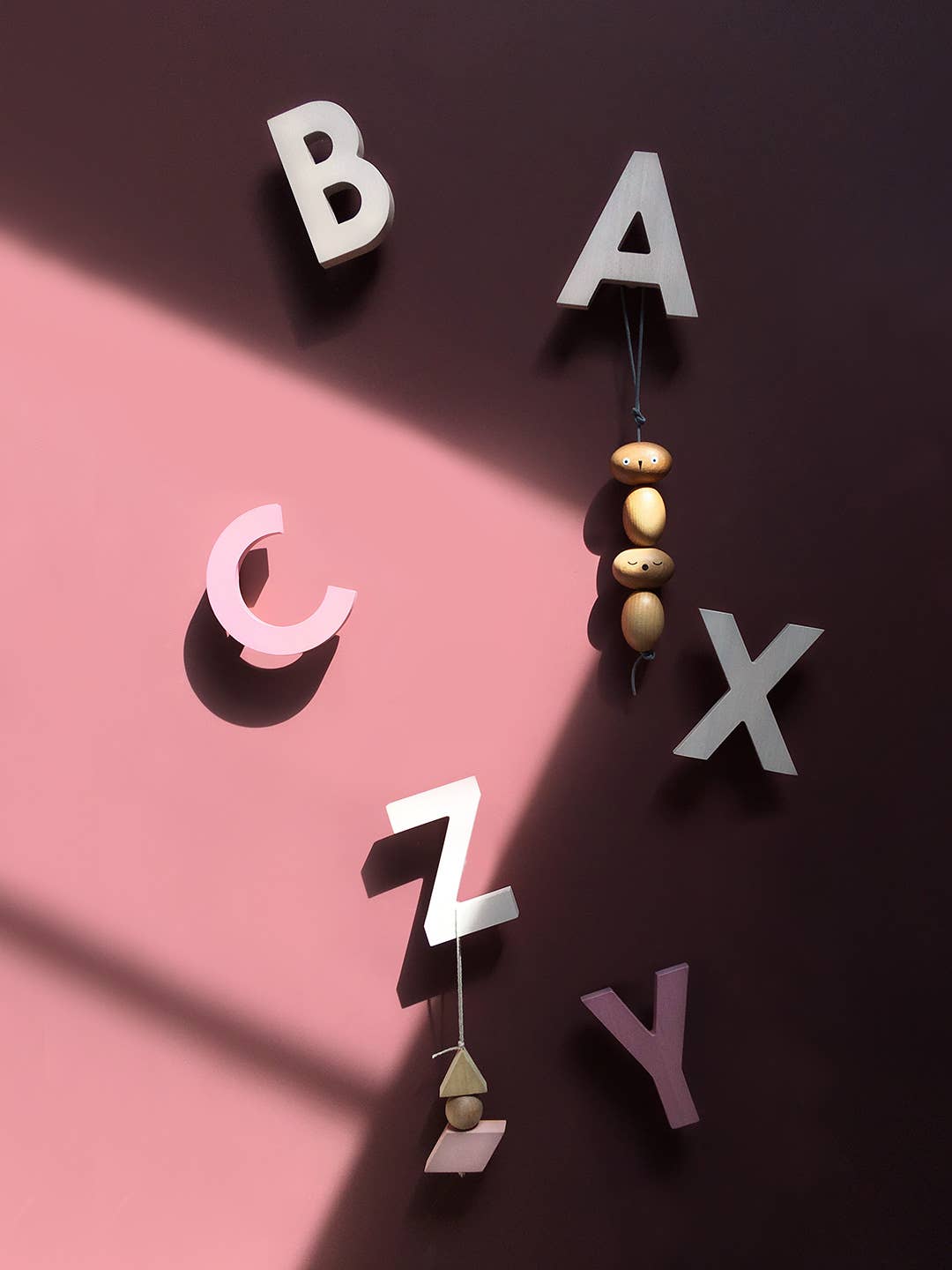 Living Refinery UK - Wholesale Wall Hook - Rock & Pebble | Alphabet Soup Wall Hooks - ABC (Natural)4