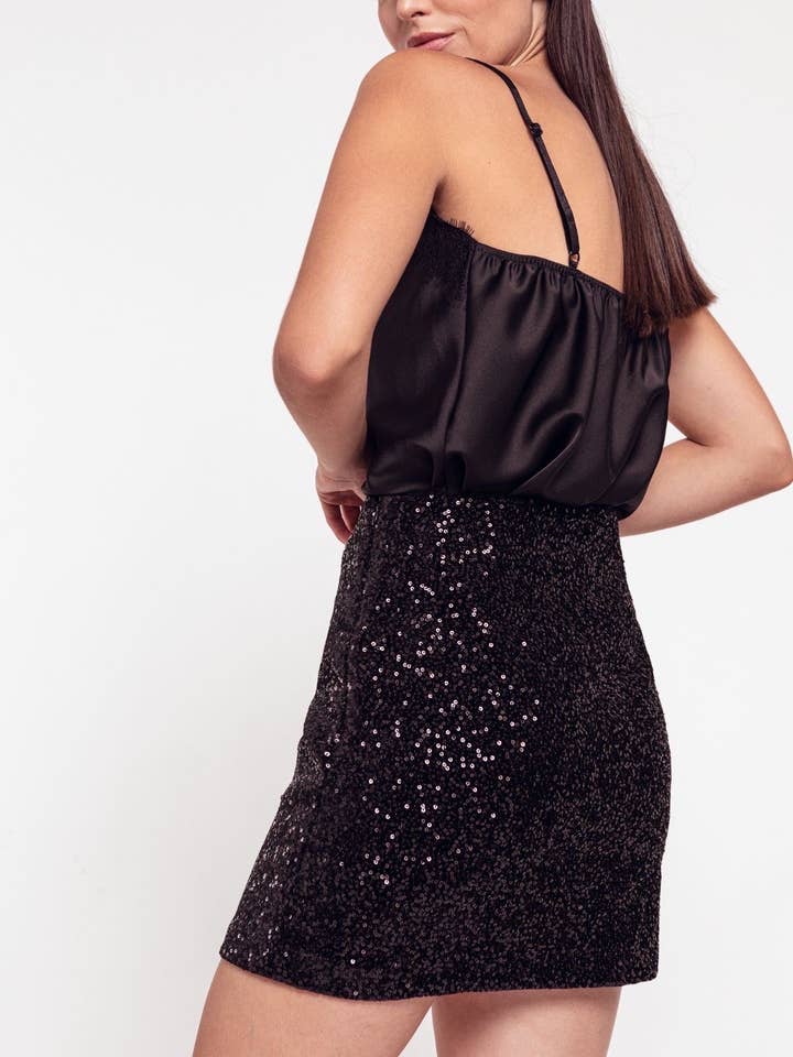 SWEET MAGIC MODA Y COMPLEMENTOS - Wholesale Skirt - Women's - SEQUIN SKIRT 1