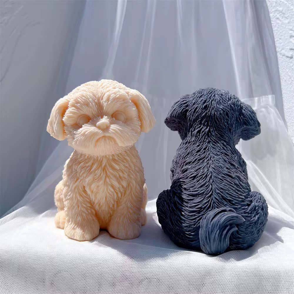 Candleglambyperry - Wholesale Grappige kaars - Zittende Shih Tzu Puppy Kaars2