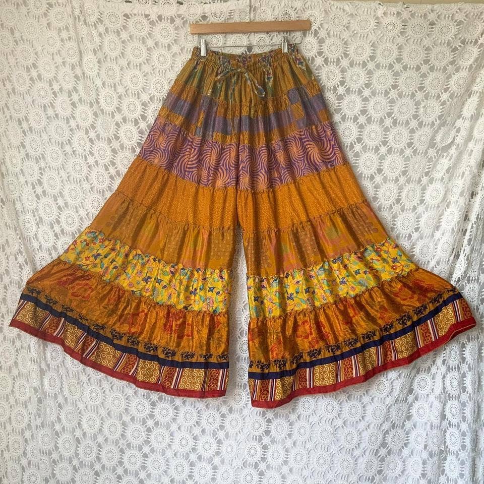 Kaohinani – wholesale Pants – Women's – Recycled Sari Palazzo Pants
4