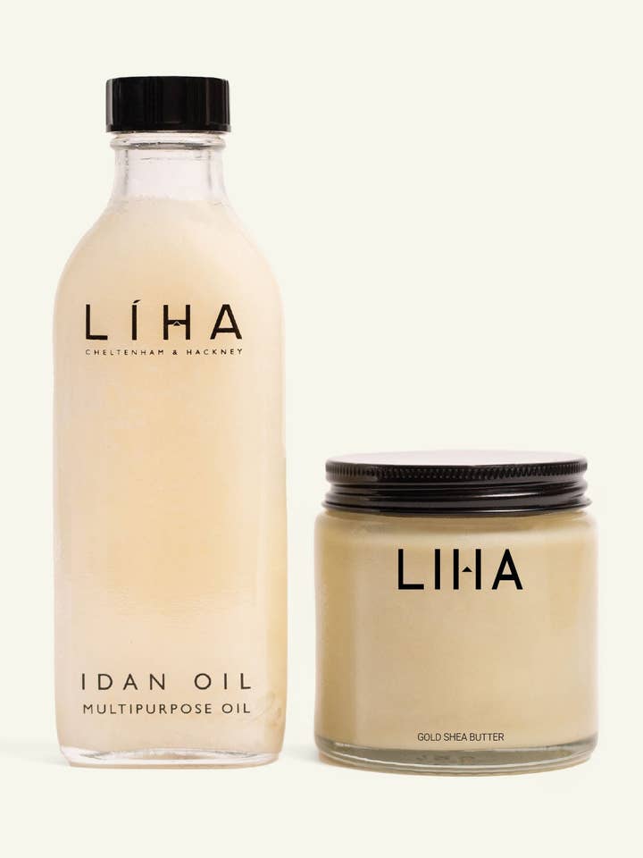GOLD LUXURY LAYERS | MULTI- PURPOSE BODY OIL + RAW SHEA for wholesale by LIHA Beauty