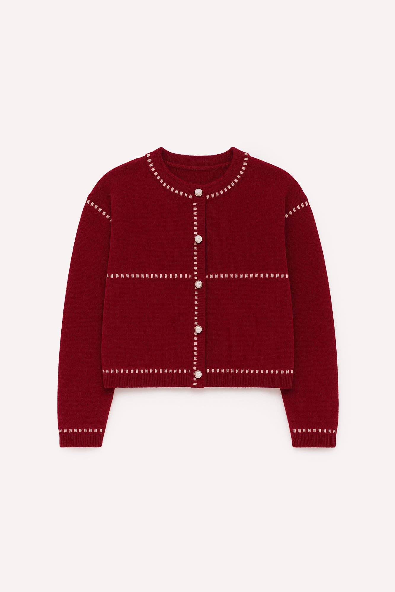 Bordo RASHED CONTRAST CARDIGAN for wholesale on Faire5