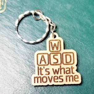 Llavero Gamer WASD, Llavero para PC Gamer, Accesorios para Gamers para venta al por mayor de The Dungeon Rose