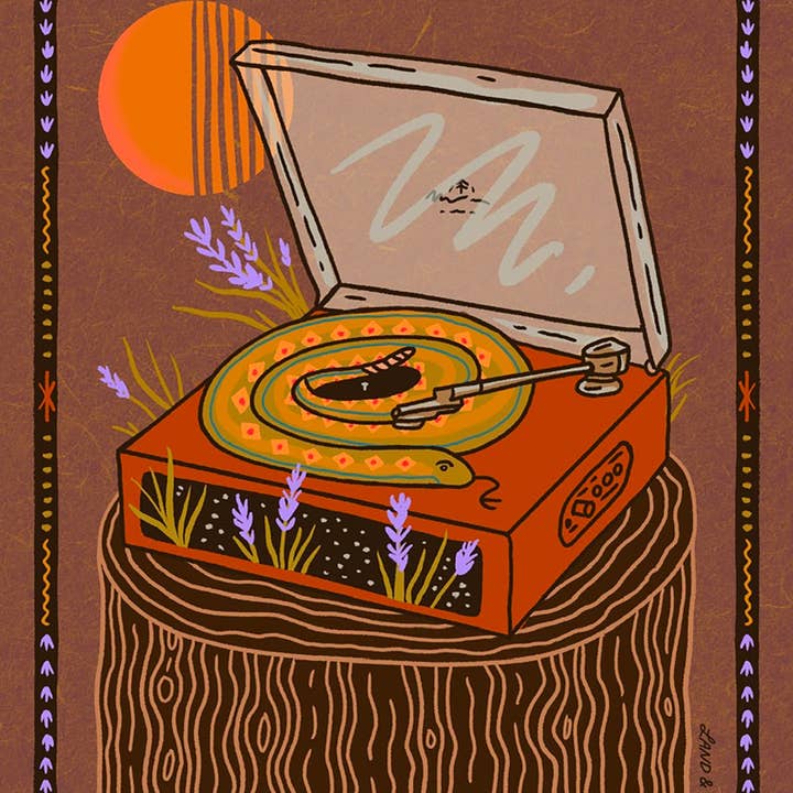 Rattlesnake Record Print (Pre-Order) for wholesale by Land & She
