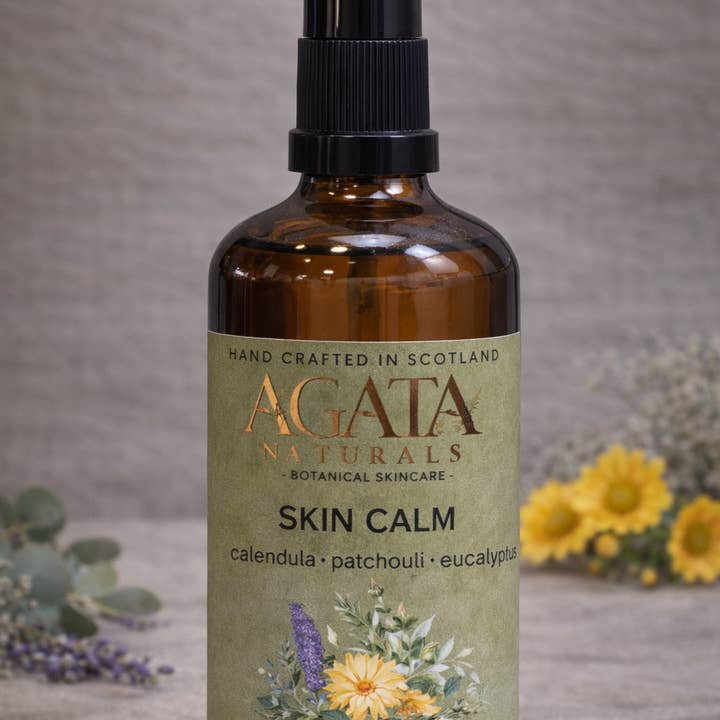 Skin Calm Body Oil with Calendula & Eucalyptus for wholesale by Agata Naturals Ltd