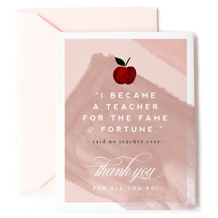 KMB215 Teacher Appreciation Card for wholesale by Shade Tree Greetings