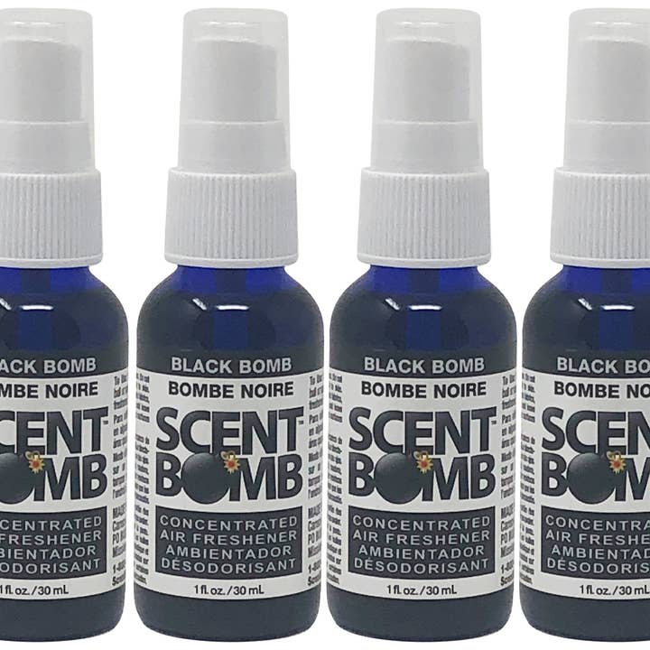 Scent Bomb - Wholesale Air Freshener - Scent Bomb Air Freshener Black Bomb 1oz Spray Bottle