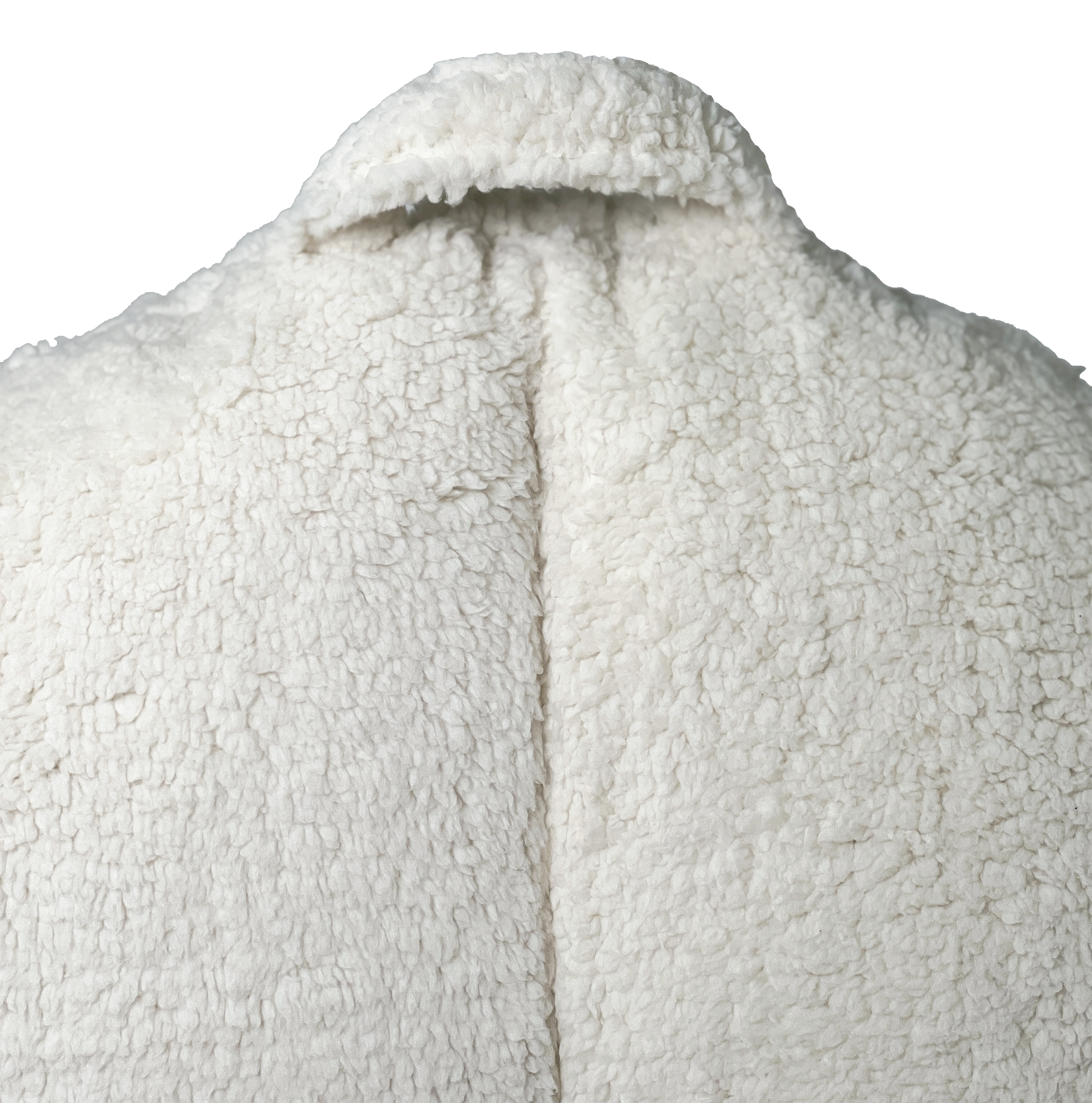 Mimish - Wholesale Chair - Campus Round Beanbag in Cozy Sherpa - Coconut4