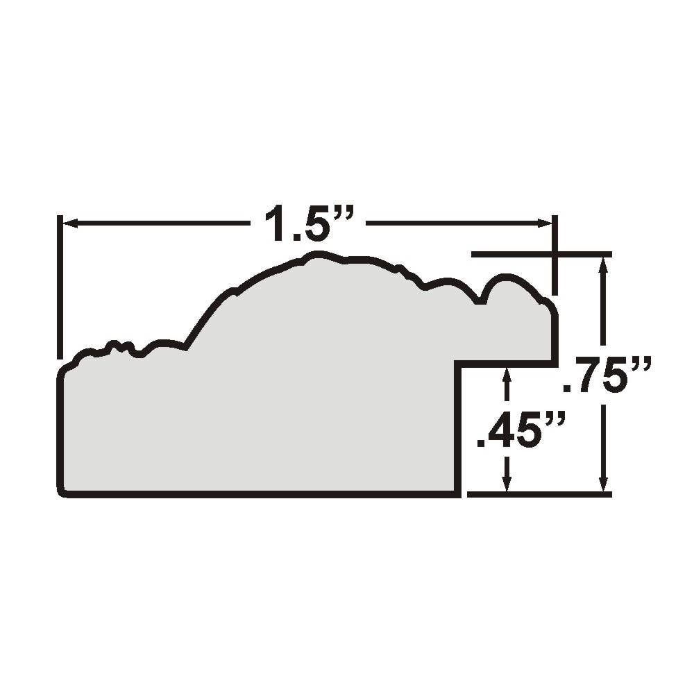 Craig Frames - Wholesale Picture Frame - 8.5x11 Picture Frame, Medici Antique Mahogany, Assembled1