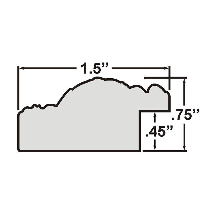 Craig Frames - Wholesale Picture Frame - 8.5x11 Picture Frame, Medici Antique Mahogany, Assembled1