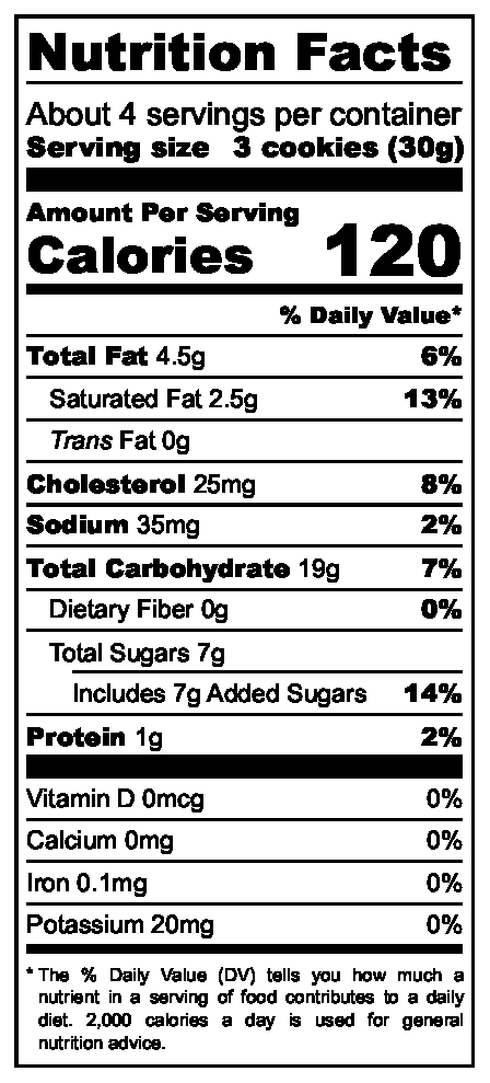 Josephine's Baking Co. - Wholesale Cookie - Vanilla Gluten-Free Crispy Cookies| Premium GF Snack | 4.5oz2