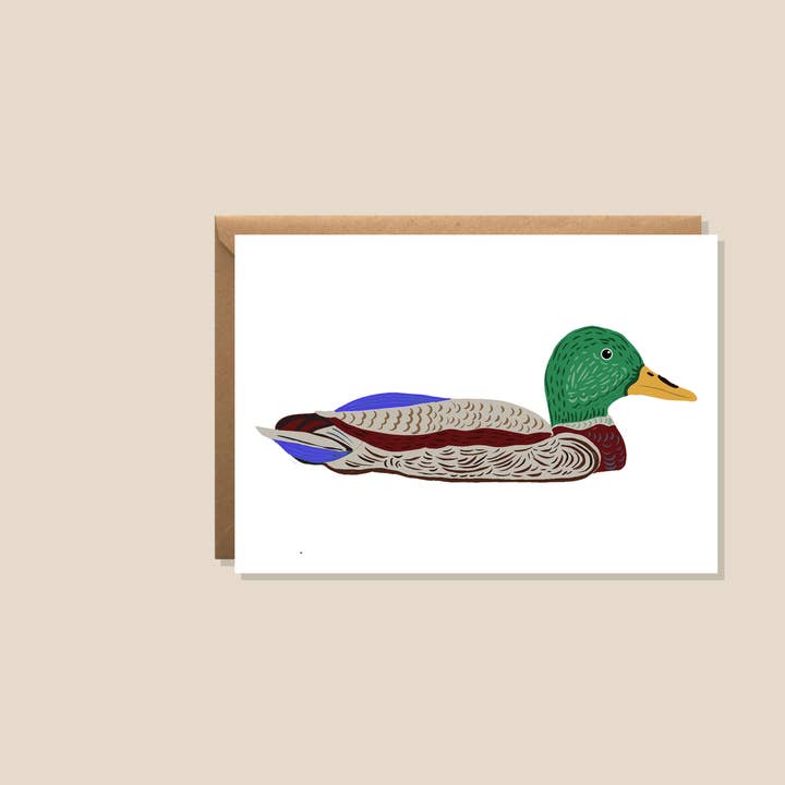 Tarjeta de felicitación de Stanley el Ánade Real para venta al por mayor de Kiran Ravilious