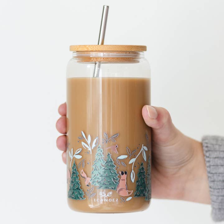 1canoe2 | One Canoe Two Paper Co. - Wholesale Drinking Glass/Cup - Winter Fox Glass Can