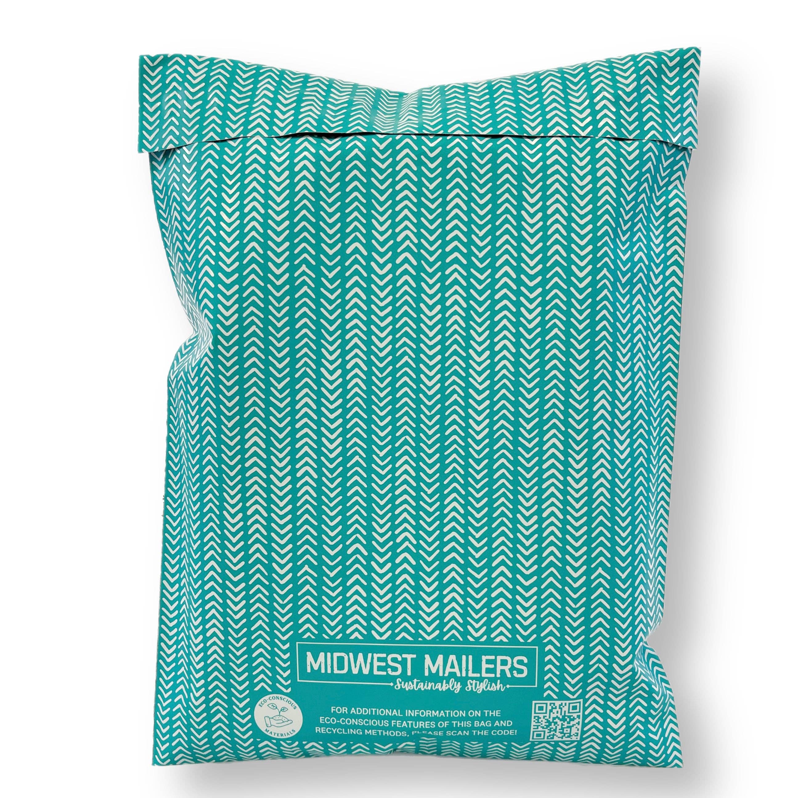 Midwest Mailers - Wholesale Envelopes - 10 x13 Poly Mailers Biodegradable d2w Matte Blue Skies9