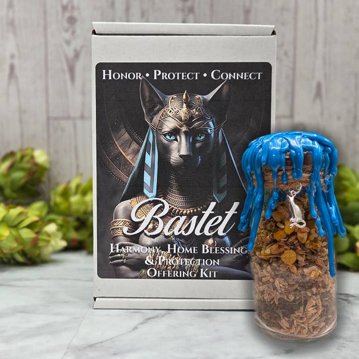 Bastet - Kit de Oferta de Harmonia, Bênçãos para o Lar e Proteção por atacado de Mystical Roots