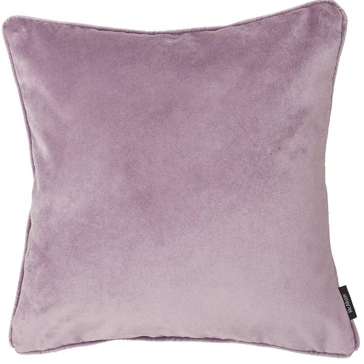 Mcalister textiles - Venta al por mayor Funda de cojín - Juegos de cojines de terciopelo morado lila mate 43 cm x 43 cm