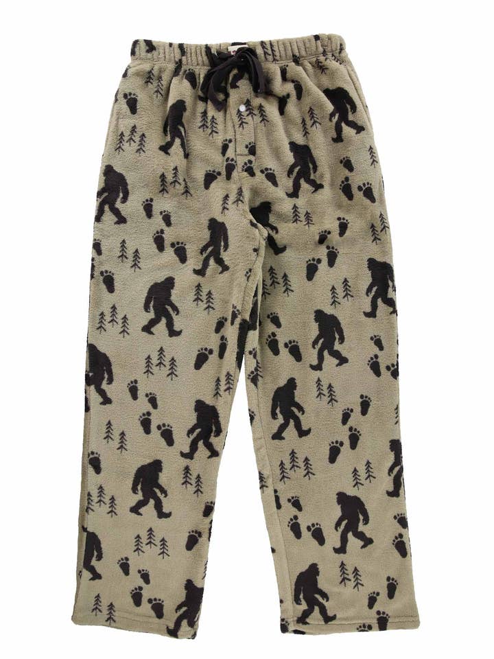 Bigfoot Fleece Pajama Pants for wholesale by Lazy One