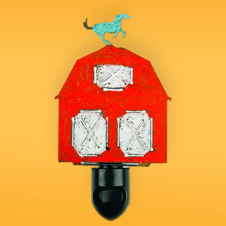 Horse Barn Nightlights Western Rodeo Cowboy-Bauernhaus für den Großhandel von Whimsies