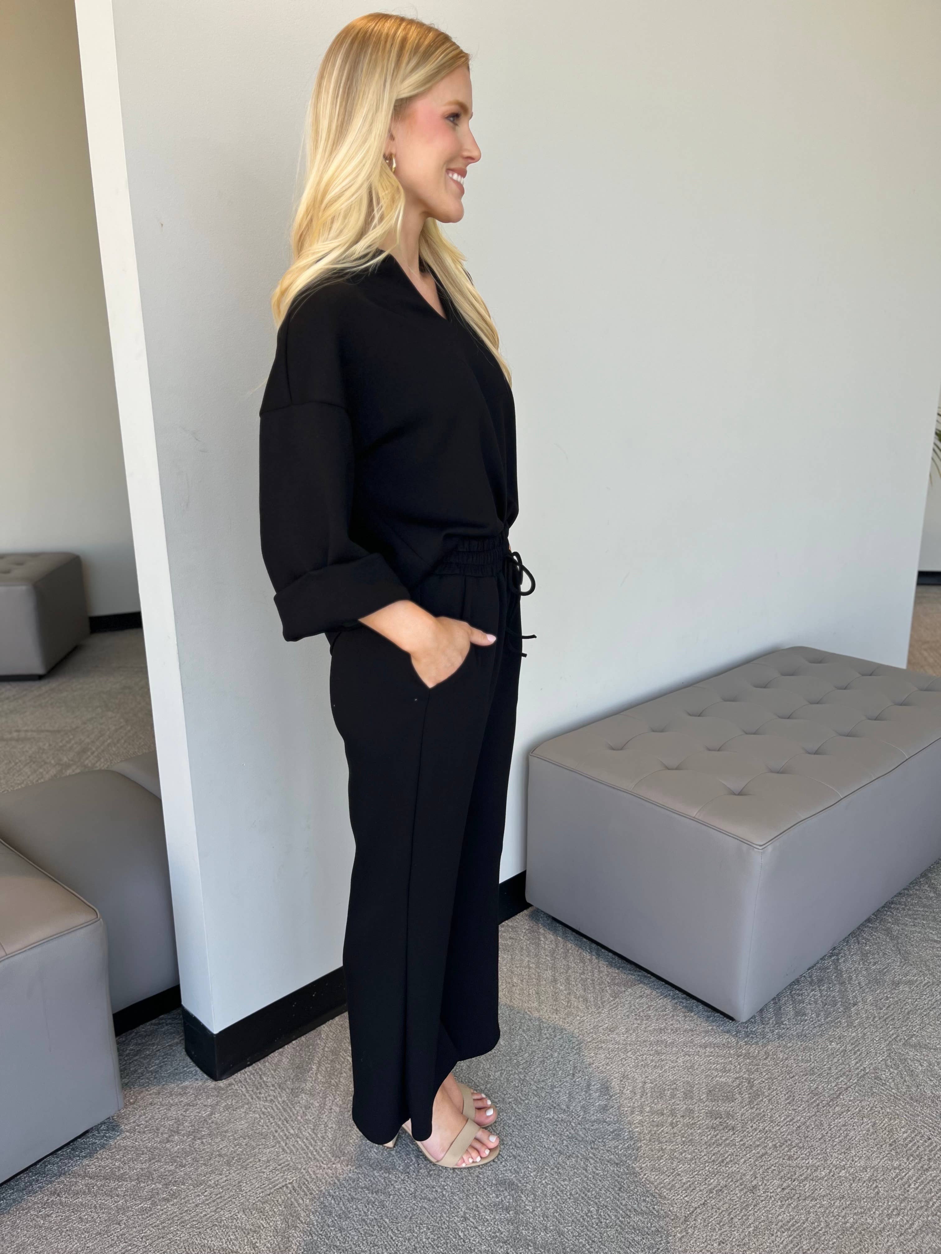 Carole Christian Clothing – wholesale Top & pants set (NOT Loungewear) – Women's – SCUBA MODAL TWO PIECE CROP PANT SET1