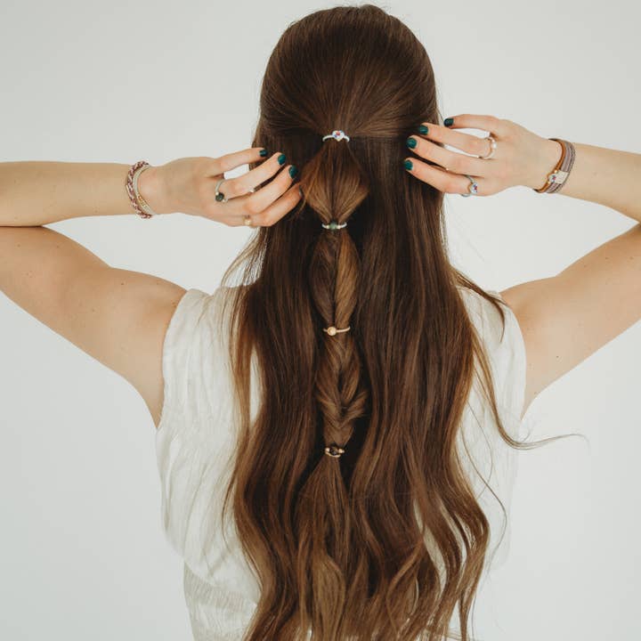 K'lani hair tie bracelets - Wholesale Hair Tie - "Terra' Earth Tones Hair Tie Rings2