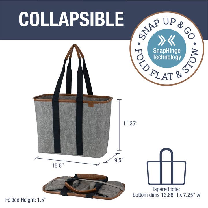 CleverMade - Wholesale Tote Bag - Women's - Collapsible LUXE Tote12