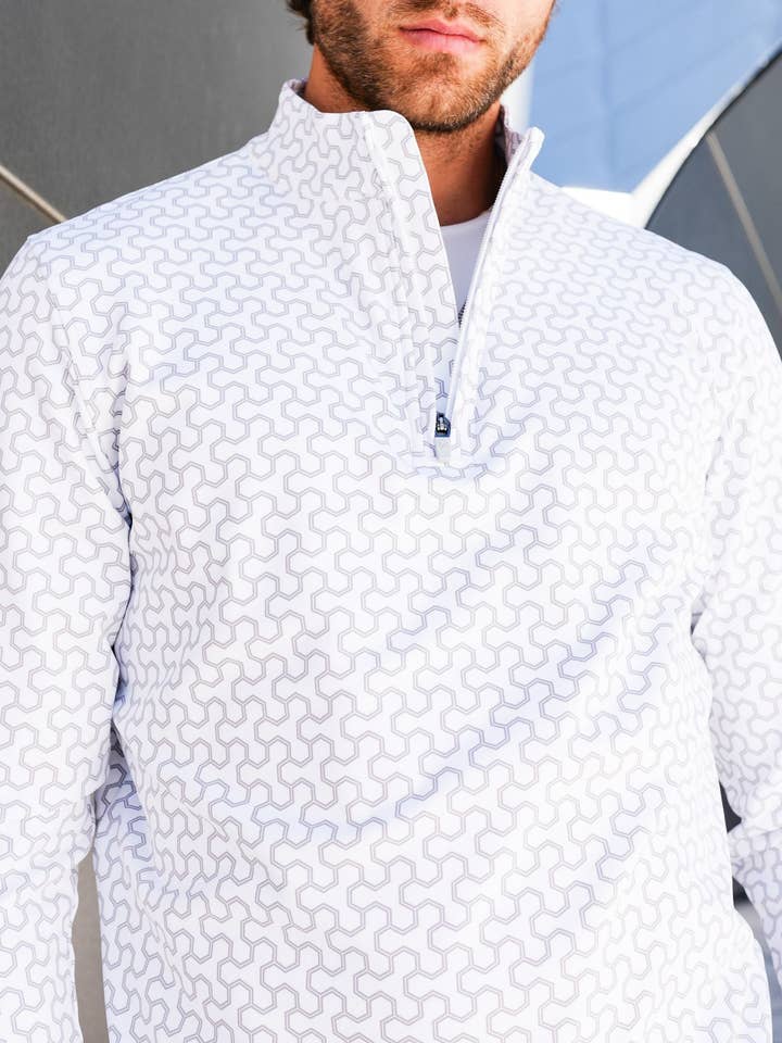 USA Palm - Wholesale Sweatshirt - Unisex - Cloud 1/4 Zip131