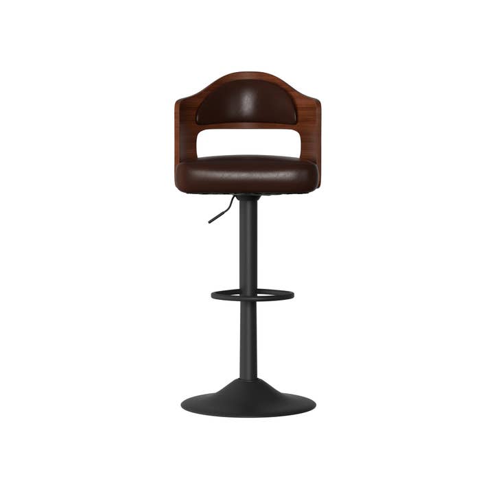 BlakOutlet - Wholesale Stool - Set of 2 Wooden Barstools PU Leather Upholstered Bar Chairs29