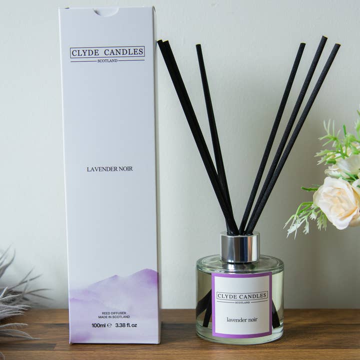 Lavender Noir Reed Diffuser for wholesale by CLYDE CANDLES