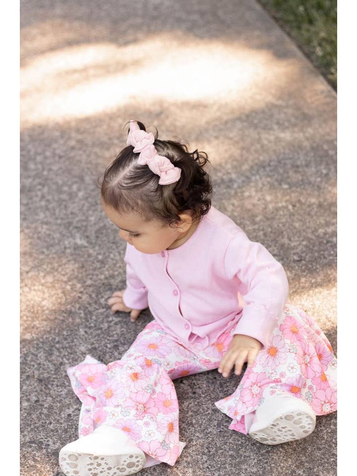 Jazy and Eve – wholesale Trousers – Baby – Baby groovy bell bottoms, floral girl flares, retro leggings