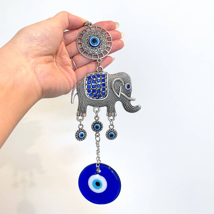 Elephant Evil Eye Amulet 002 for wholesale by Atlas Fashion