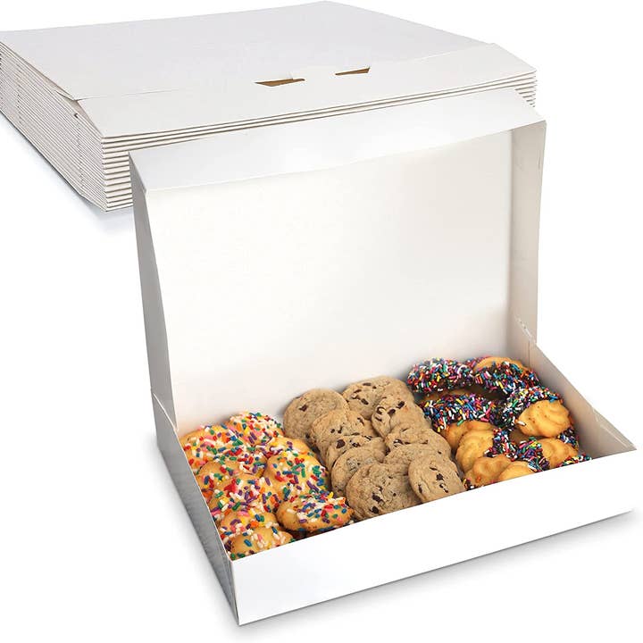 MT Products White Cookie Boxes/Bakery Boxes for wholesale by MT Products