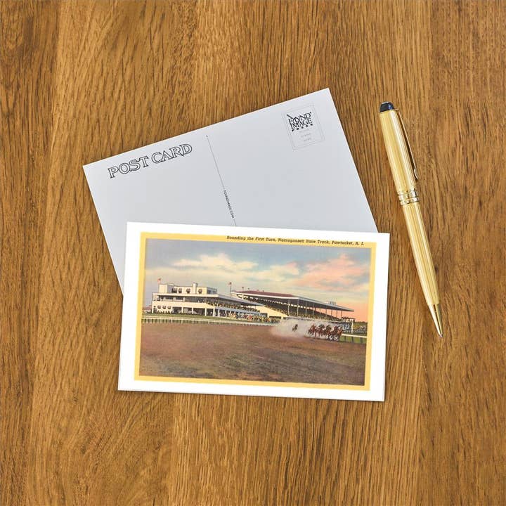 Found Image Press - Wholesale Postcard - Postcard RI-137 Narragansett Race Track, Pawtucket, Providen1